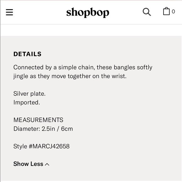 Marc by Marc Jacobs Silver Double Threat Bangles - Picture 6 of 8